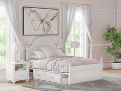 Maylilly Full Upholstered Panel Bed with Storage