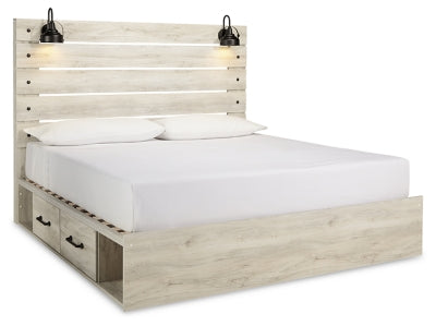 Cama King Cambeck con dos cajones de almacenamiento - Encalar