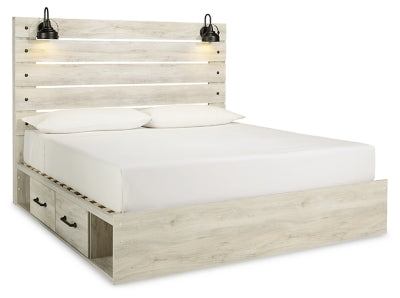 Cama King Cambeck con 4 cajones de almacenamiento - Encalar