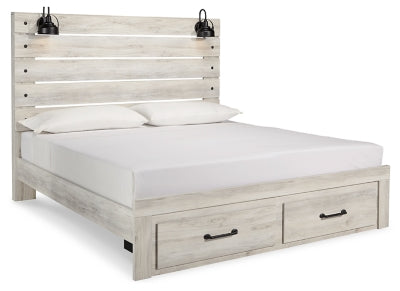 Cama King Cambeck con dos cajones de almacenamiento - Encalar