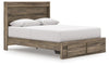 Cama Queen con almacenamiento y paneles Baystorm