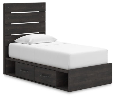 Cama doble con almacenamiento Delmorta