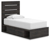 Cama doble con almacenamiento Delmorta