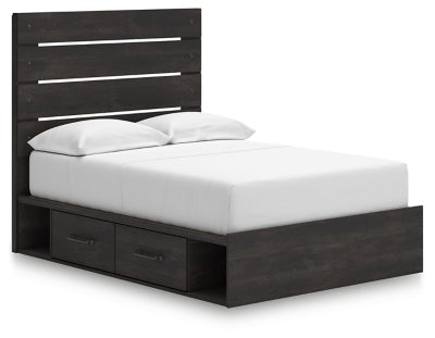 Cama de almacenamiento Delmorta con paneles completos