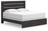 Cama King con paneles Delmorta