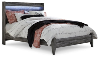 Cama Queen con paneles Baystorm - Gris