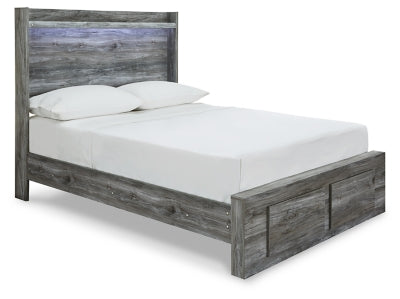 Baystorm Full Panel Bed with 2 Storage Drawers - Gray