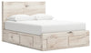 Cama Queen con almacenamiento y paneles Lawroy