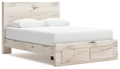Cama Queen con almacenamiento y paneles Lawroy