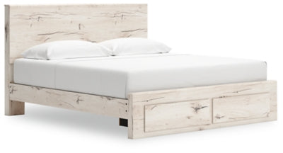 Cama con almacenamiento Lawroy King Panel