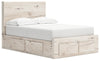 Cama con almacenamiento Lawroy de panel completo