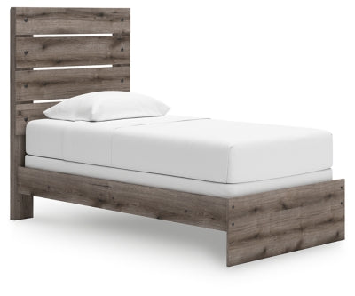 Urbanoore Twin Panel Bed - Brown Gray