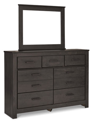 Brinxton Dresser and Mirror - Charcoal