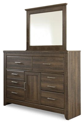 Juararo Dresser and Mirror - Dark Brown