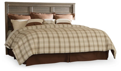 Juararo King/California King Panel Headboard - Dark Brown