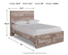 Effie Full Panel Bed with 2 Storage Drawers