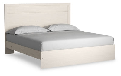 Stelsie King Panel Bed - White