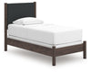 Cama Cadmori Twin con paneles tapizados