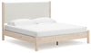Cama Cadmori King con paneles tapizados