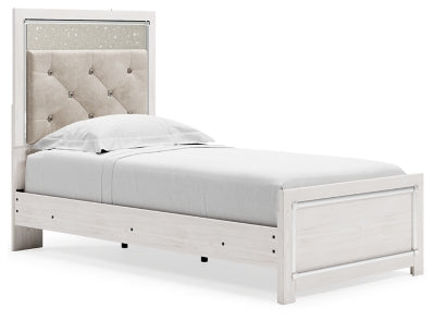 Altyra Twin Panel Bed - White
