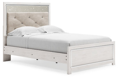 Altyra Full Panel Bed - White