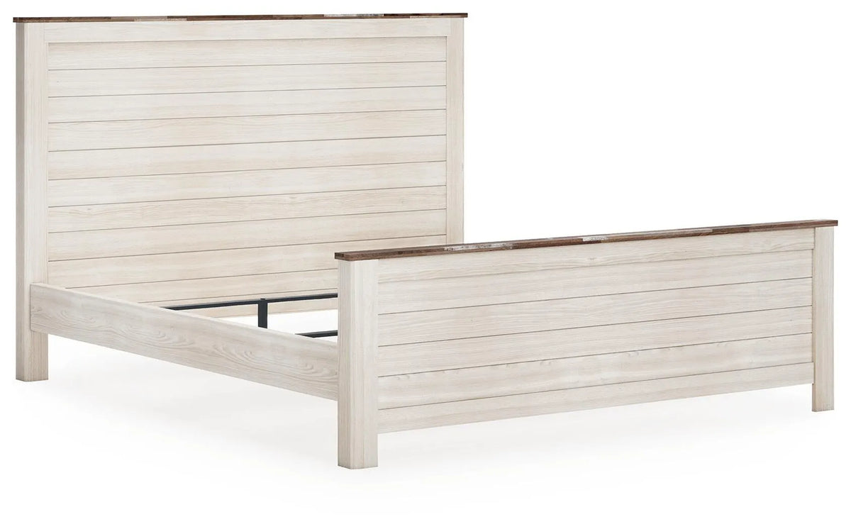 Cama Willowton King con paneles - Encalar