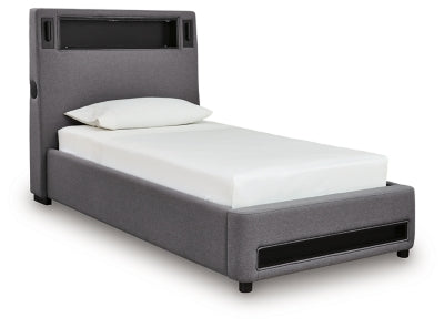 Cama tapizada individual Cayberry