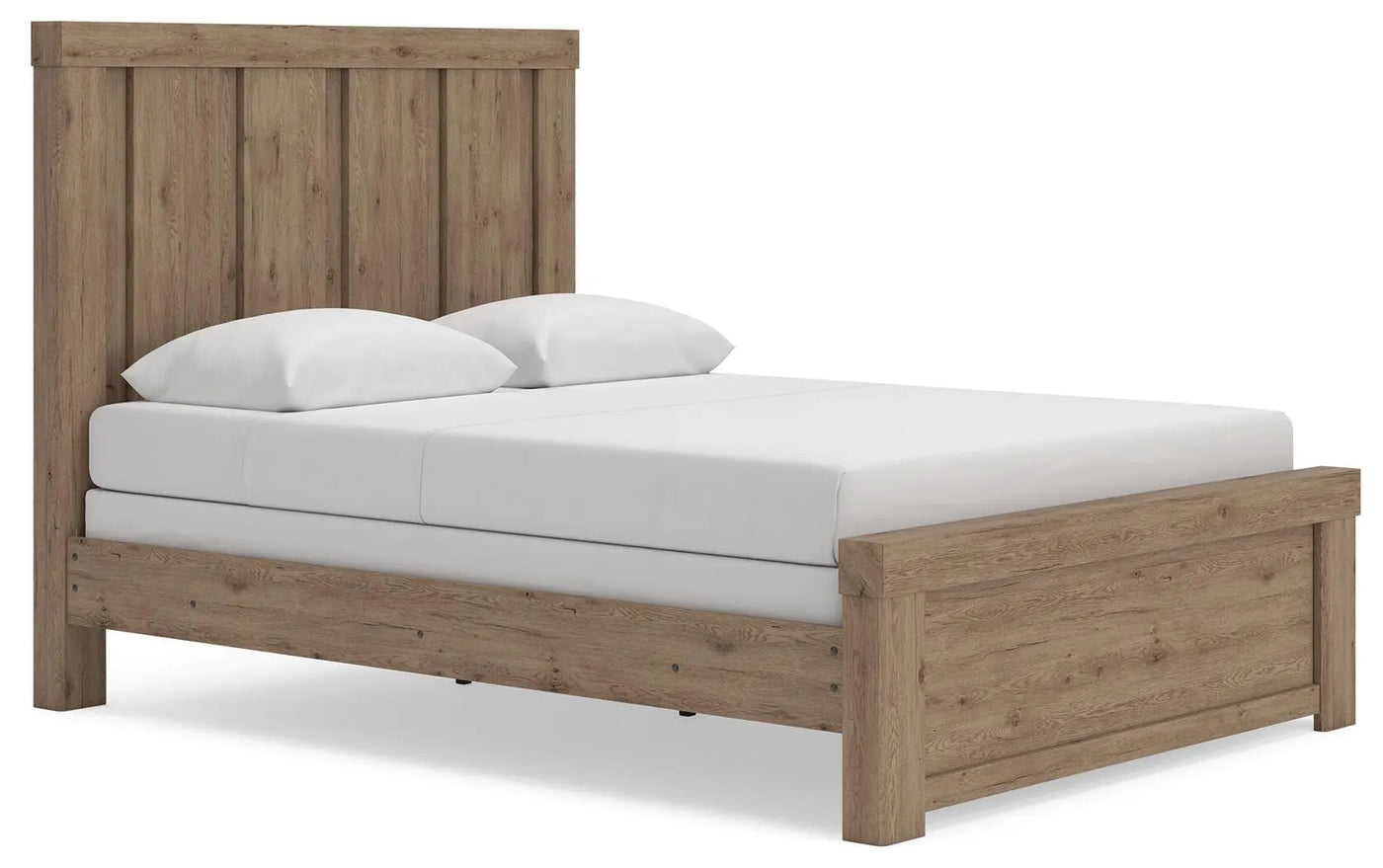 Cama Queen con paneles Garistyn