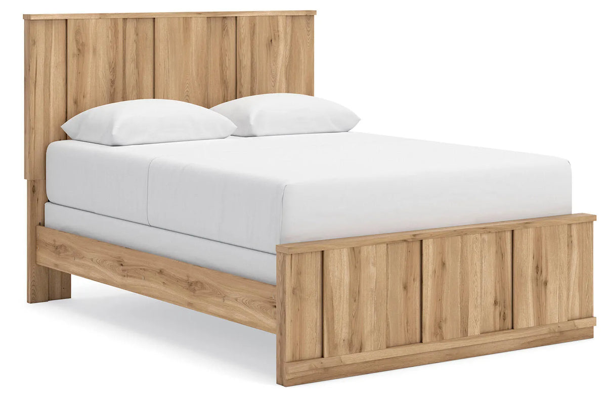Rowden Queen Panel Bed - Warm Brown