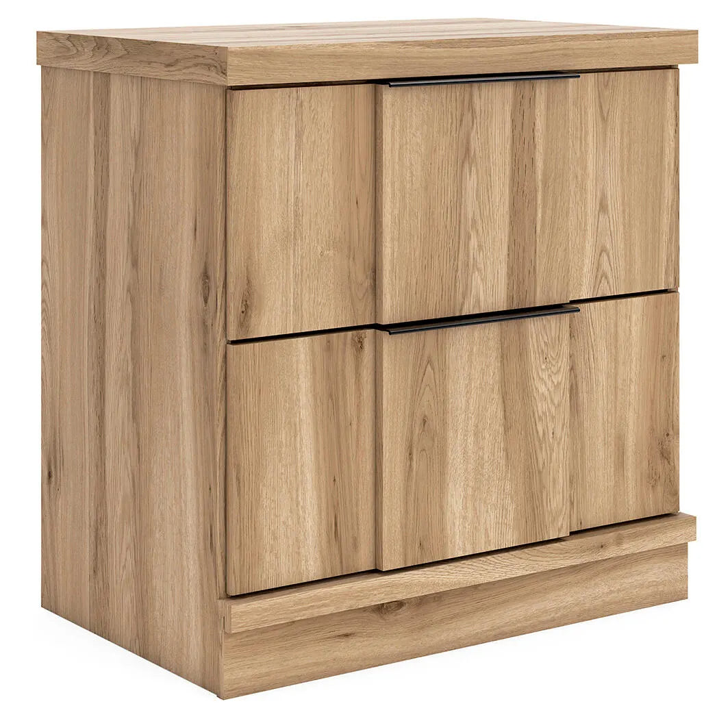 Rowden Nightstand - Warm Brown