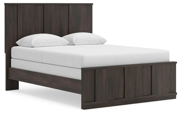 Cama Queen con paneles Jadiston