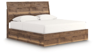 Cama King con paneles Zadilyn
