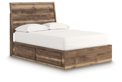 Cama Zadilyn de tamaño completo con paneles y almacenamiento