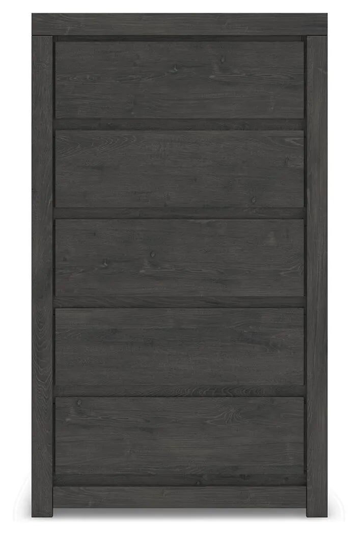 Parlayon Chest of Drawers - Charcoal
