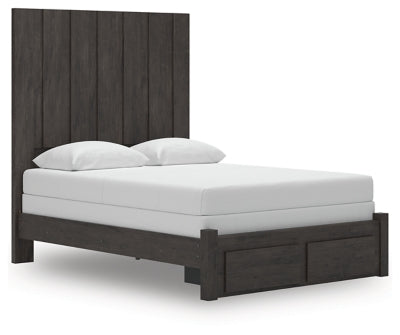 Cama Queen Parlayon con almacenamiento y paneles