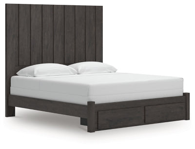 Cama Parlayon King con almacenamiento y paneles