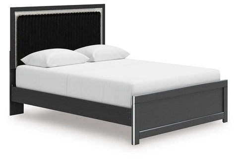 Cama Queen Birmonton con plataforma tapizada