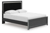 Cama Queen Birmonton con plataforma tapizada