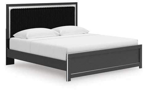 Birmonton King Upholstered Panel Platform Bed