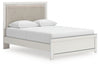 Cama Queen Birmonton con plataforma tapizada