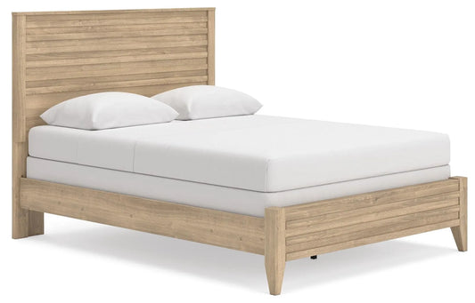 Cama Queen con paneles Holloway