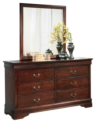 Alisdair Dresser and Mirror - Reddish Brown