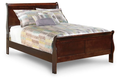 Alisdair Full Sleigh Bed - Reddish Brown