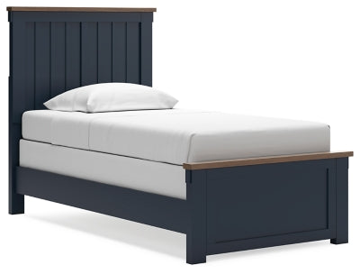 Cama individual con paneles Landocken
