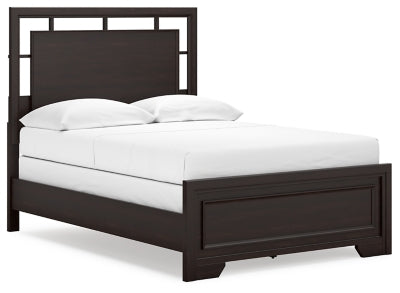 Covetown Full Panel Bed - Dark Brown