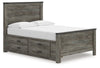 Cama Frandern con paneles completos y almacenamiento