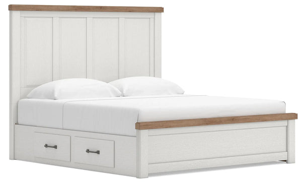 Savonport King Panel Bed with Storage