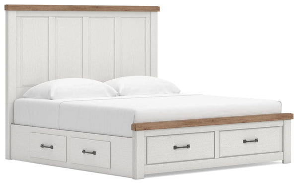 Cama Savonport King con almacenamiento y paneles