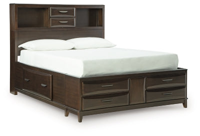 Cama Queen Vanmore con espacio de almacenamiento