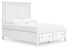 Cama Queen con almacenamiento y paneles Trulani